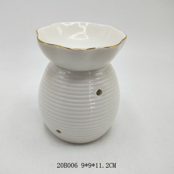 Modern Ceramic porcelain Aromatic Incense Burner oil incense wax melt  warmer  Candle burner candle holder tealight holder