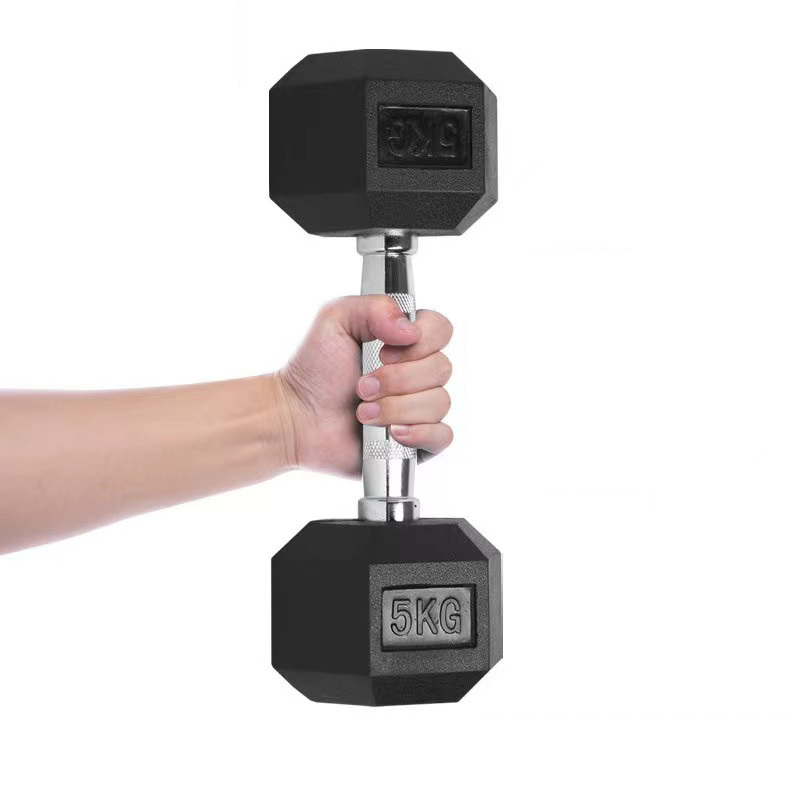 Gym fitness custom logo mancuernas sets 5-100lbs free weight hex dumbbell set with rack for sale