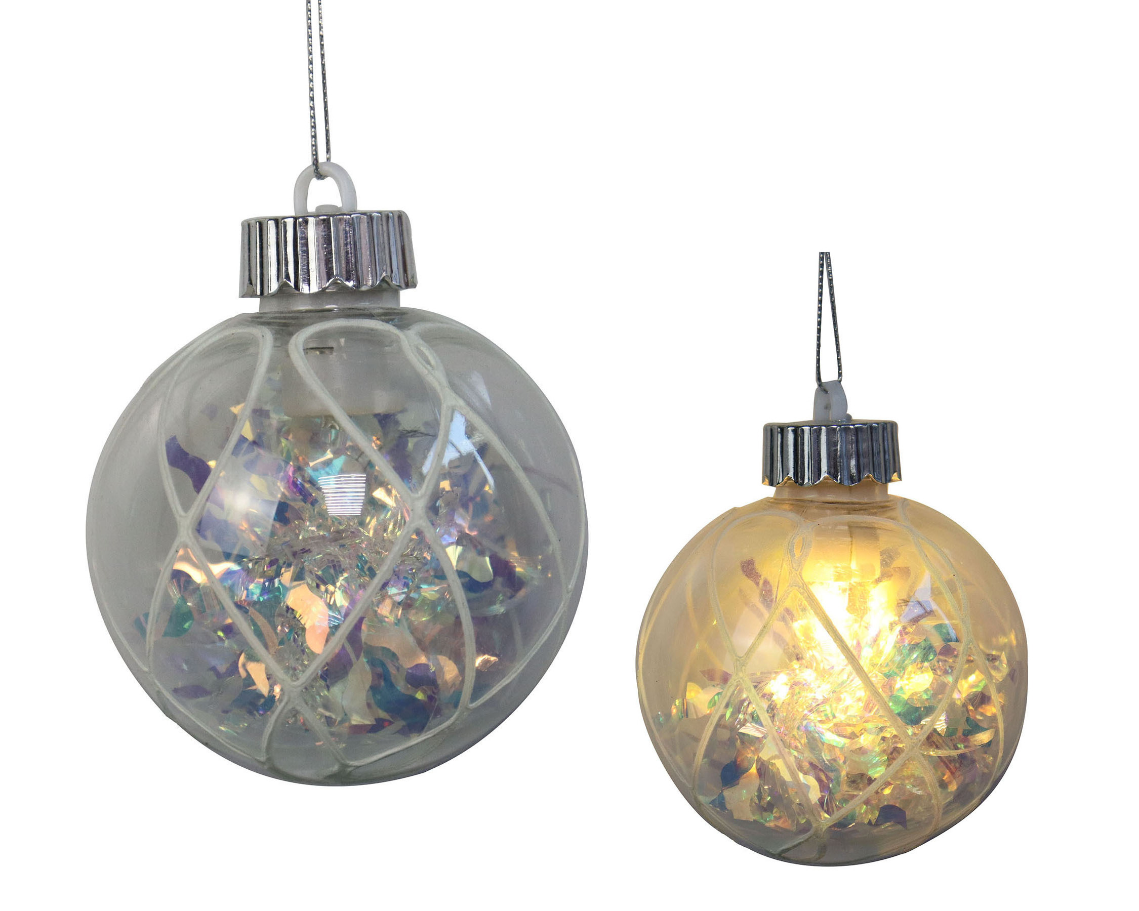 80MM Tree Flat Bauble Wholesale Christmas Transparent Pendant Clear Plastic Balls Ornaments