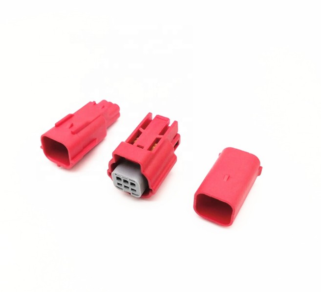 JST MWT Series OBDII Connection System 6 pin female male Red obd2 adapter cable connector for motorcycle