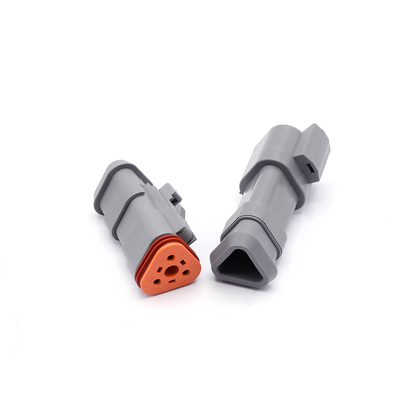 Deutsch DT 3 Pin Male Waterproof Auto Connector DT06-3S-E008 with Flange Mount