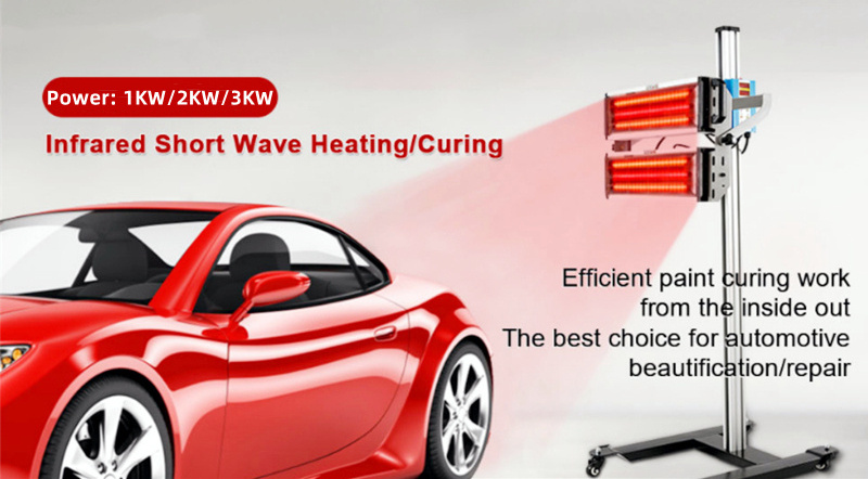 Short waves infrared heating lamp element for paint spraying room CE certified Customizable