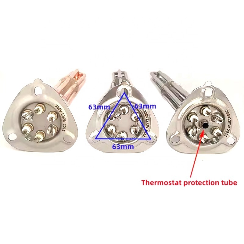 SUS304 Immersion water heater element for dishwasher heating element 3KW 6KW 9KW 12KW in stock 220v 380v