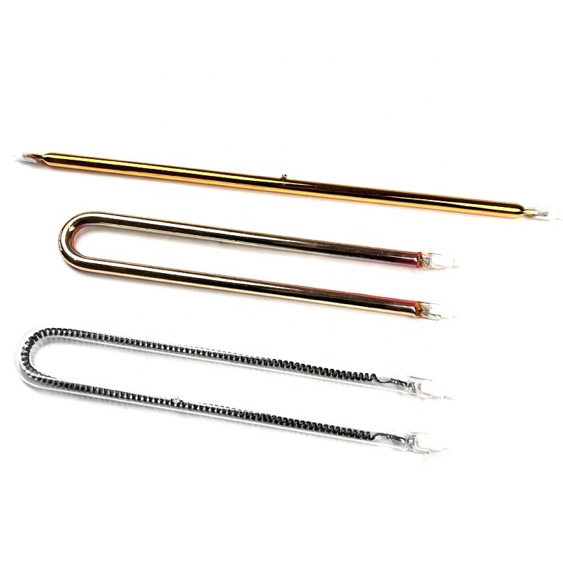 2000W Gold Coated Infrared Emitter Halogen Quartz Heater Lamps for Analyzer Customizable