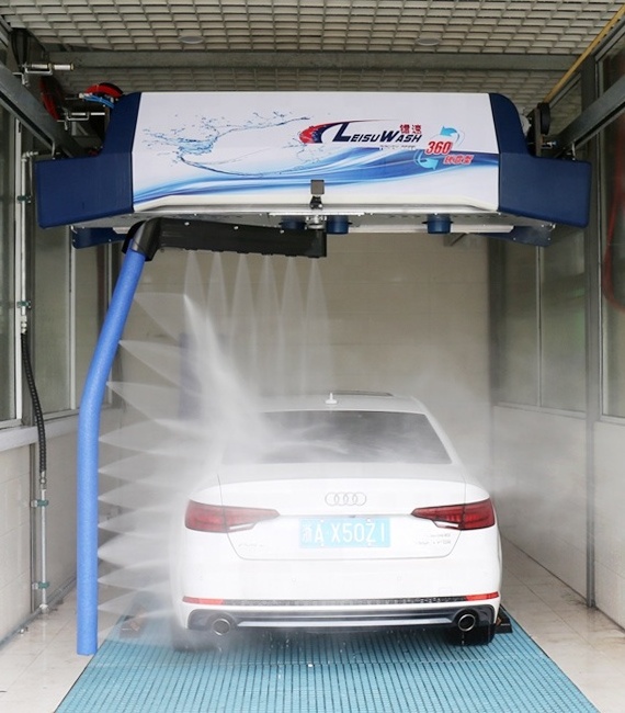 4 dryers best automatic leisu 360 touchless car wash machine for sale with all import parts