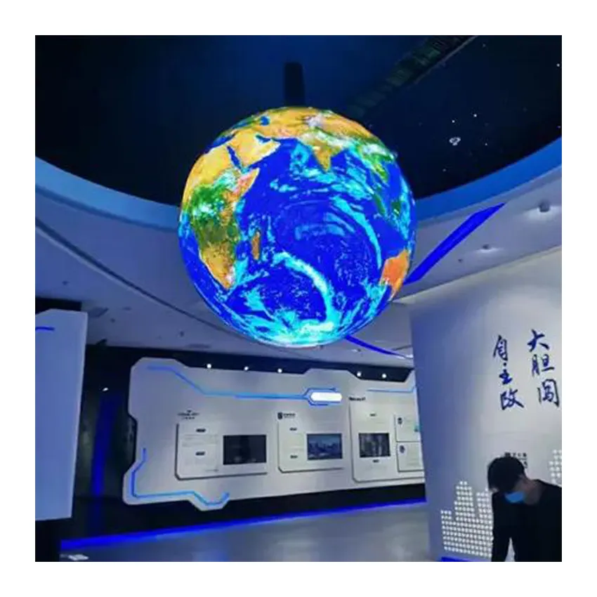 P2.5 indoor 3D Round ball advertising display Spherical Flexible outdoor ball led Sphere Led Display