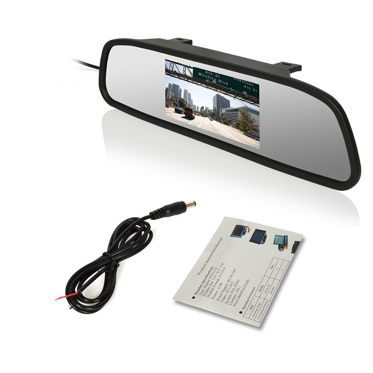 4.3 inch LED Seat Roof Rear View Mirror Car Monitor