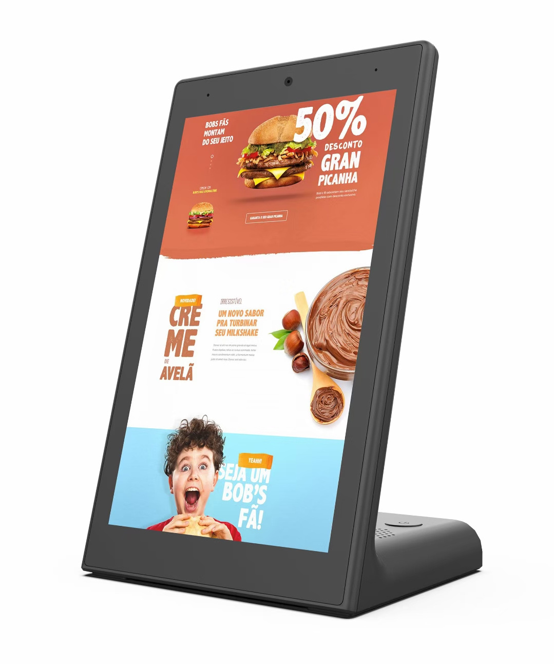 Professional OEM custom portable indoor lcd/led screen 3d electronic advertising display digital signage