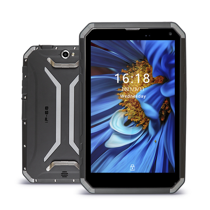 8 Inch Android Industrial Rugged Tablet Pc Ip67 1000 Nits Sunlight Readable Nfc Rfid Reader 1d 2d Barcode Scanner Prison Tablet