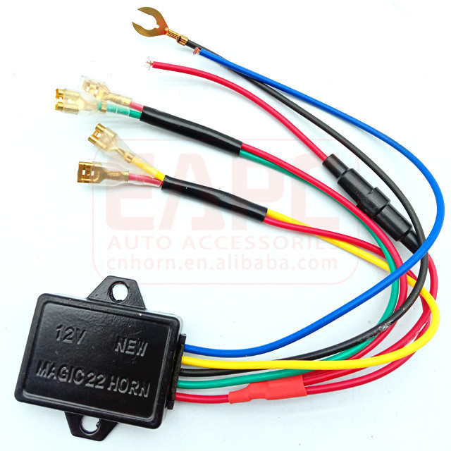 car horn 12V horn Electronic controller Digital function Electronic Magic 22 Horn accessory Wiring harness