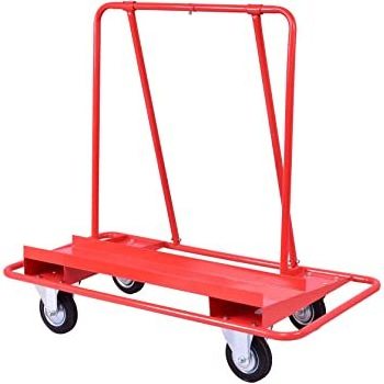 4 wheels drywall dolly folding tool panel transport material handing cart