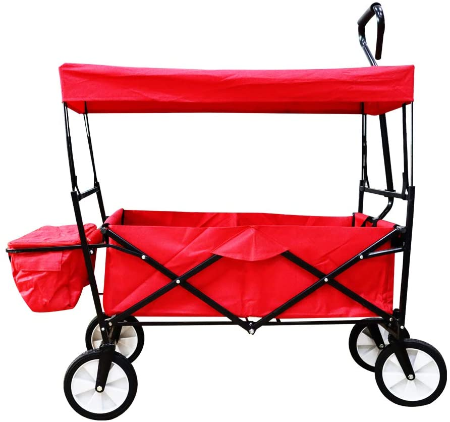 Outdoor garden beach trolley utility wagon portable  collapsible   camping beach wagon cart