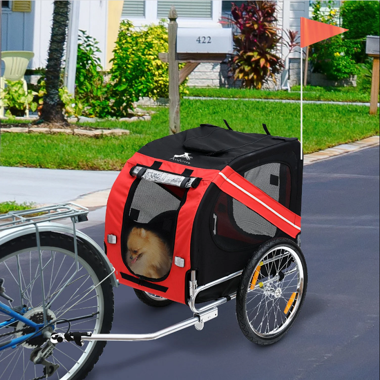 Camping bike cargo pets dog trailers carriers