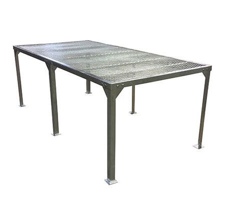 Greenhouse garden center flower plant metal  galvanized  display table nursery benches