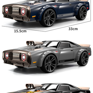 HOT SCY 16303 Q142 1/14 2.4G 4WD High Speed RTR Off-Road Drift Car RC Flat Running Muscle Car With Retro LED Light RC Cars