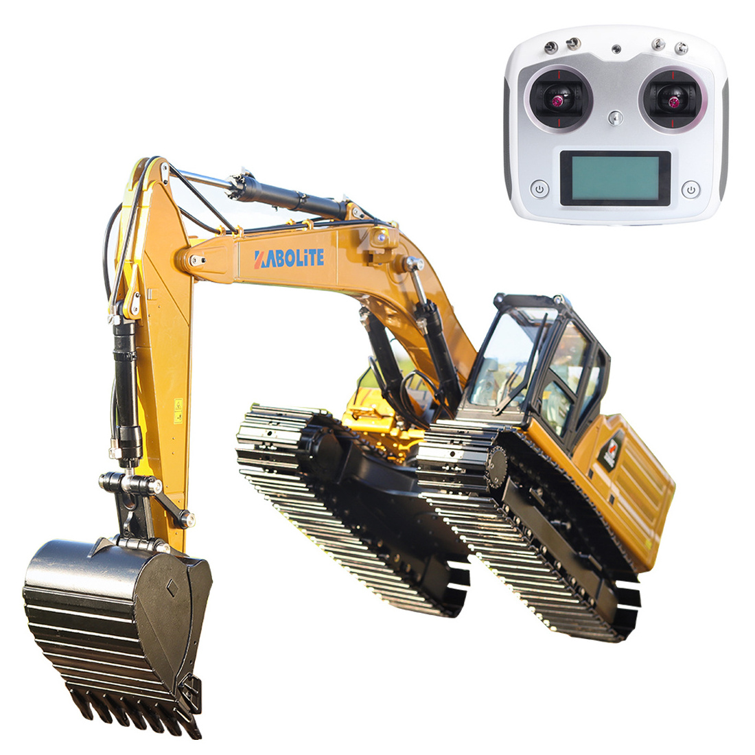 2022 HUINA K336 Metal Hydraulic RC Excavator RTR Construction Toy Car 10000Mah Battery Radio RC Hobby KABOLITE Remote Control