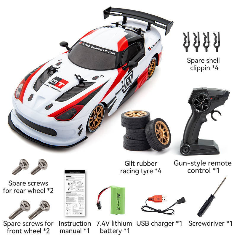 Chic HOSHI JJRC Q116 RC Car 1:16 4WD Super GT RC Sport Racing Drift Car Remote Control Car RTR Tires Kids Christmas Gifts