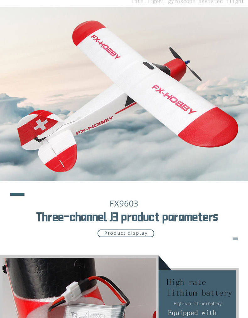 Factory FX9603 RC Plane 2.4GHz Remote Control Stunt RC Glider Foam Aircraft Brushless Motor Plane Toys