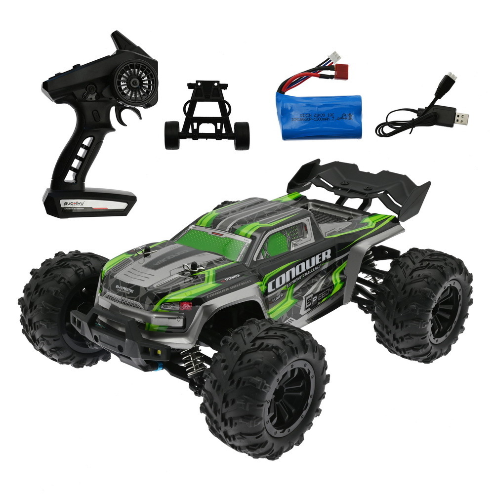 2022 HOSHI 16102 RC Car 1/16 38km/h With LED Headlights High Speed Remote Control Vehicles 4x4 Off Road Monster Truck For Kids