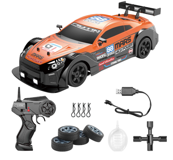 SC16 1/16 4WD Spray RC Drift Car 2.4G Remote Control Voiture Toys High Speed 4x4 Off-Road Mini Racing Car Radio Controlled Car