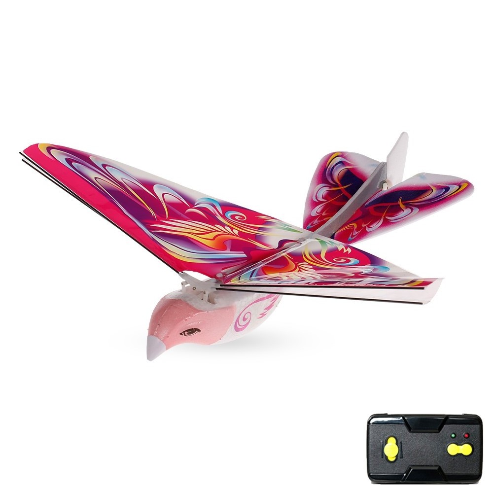 2020 RC Flying Toy E-Bird Toy RC Animal Plane Model With LED Light Outdoor Travel Play E-Bird Toys Christmas Gift For Children