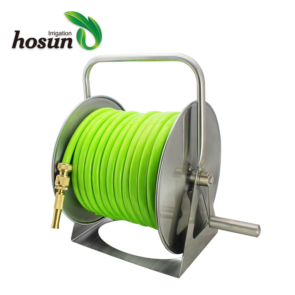 Portable Stainless Steel Garden Hose Reel