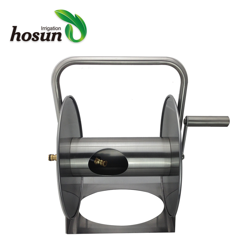 Portable Stainless Steel Garden Hose Reel