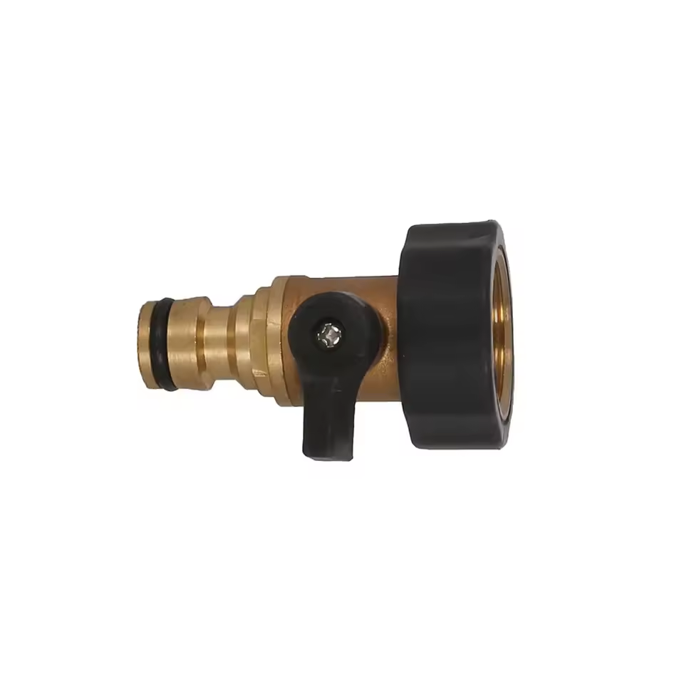 Garden brass hose tap connector 3/4