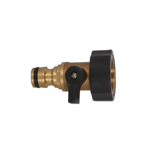 Garden brass hose tap connector 3/4" one way shut off valve