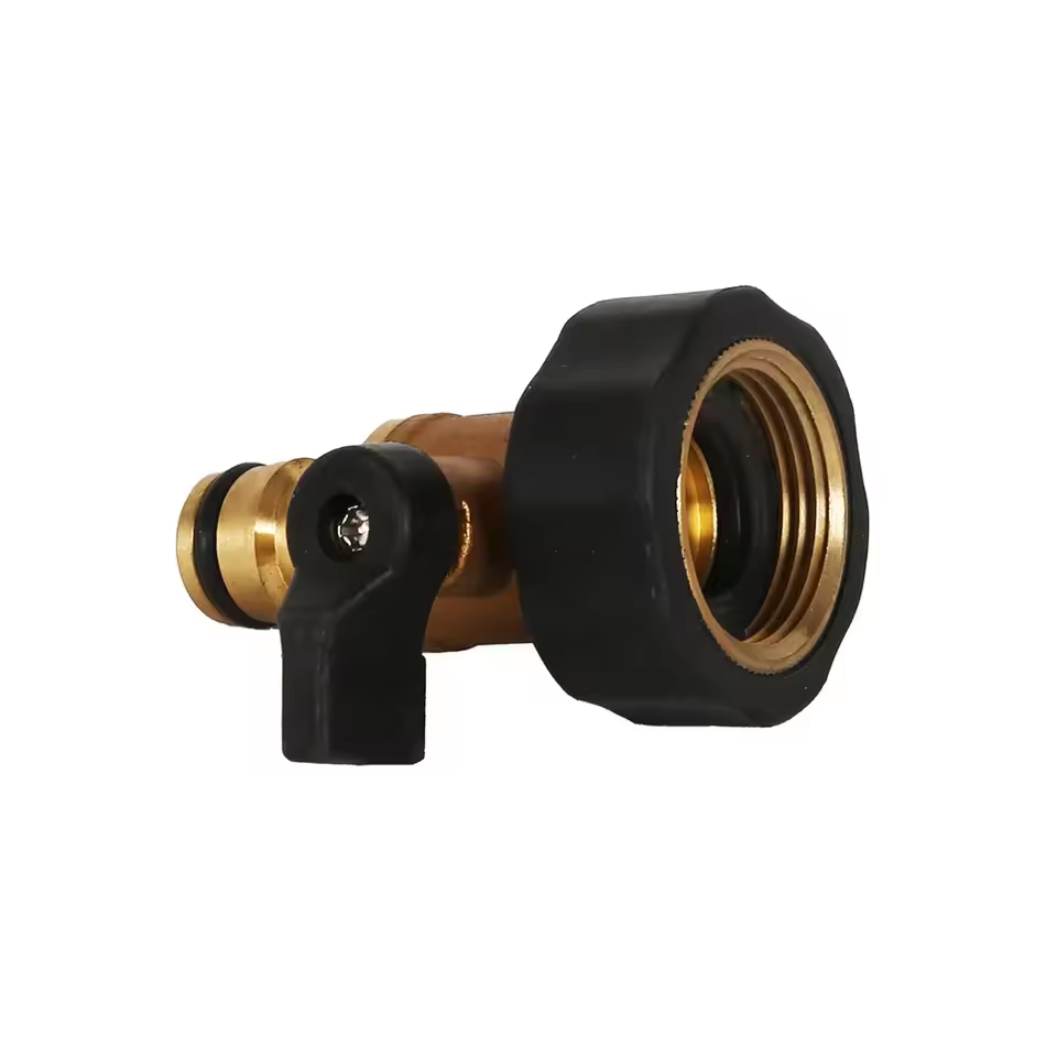 Garden brass hose tap connector 3/4