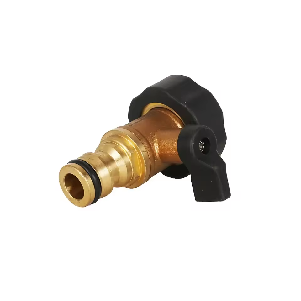 Garden brass hose tap connector 3/4