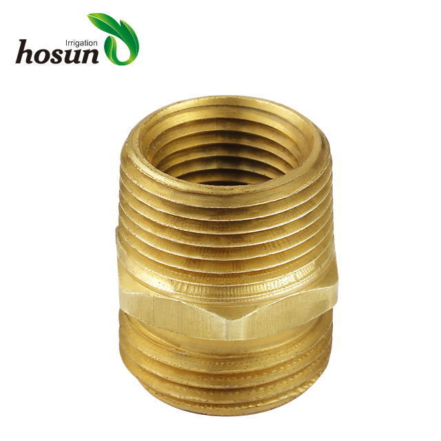 Brass double male hose adapter hydraulic quick disconnect fittings