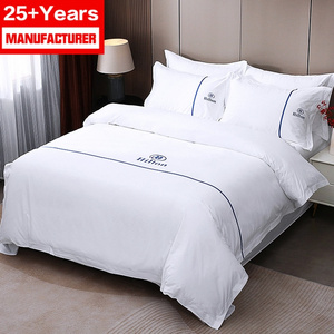 Five Star Hotel Wholesale 100% Cotton Luxury Bedding Sheet White Bed Sheet For Hotel Set Comforter Cover