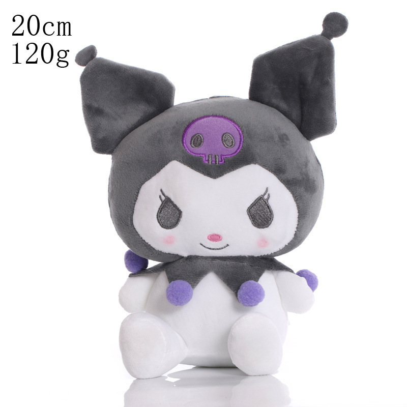 Wholesale Toy Kawaii Anime Cute Sanrioes My Melody Kitty Kuromi Cinnamoroll Purin Plush Toy Cartoon Stuffed  Animals Plush Toy