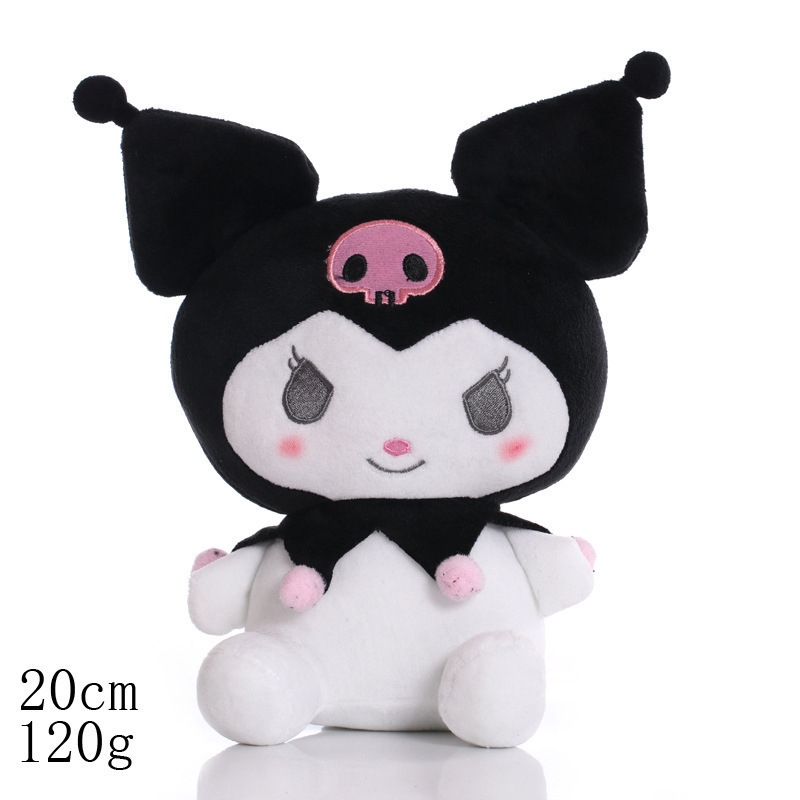 Wholesale Toy Kawaii Anime Cute Sanrioes My Melody Kitty Kuromi Cinnamoroll Purin Plush Toy Cartoon Stuffed  Animals Plush Toy