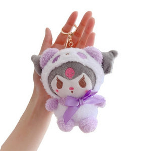 12/20cm Plush Keychain Kawaii Soft Stuffed Plush Toys Kuromi My Melody Soft Dolls Kids Keychain