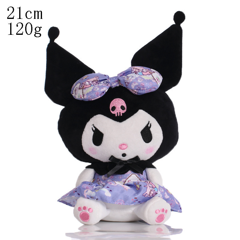 Wholesale Toy Kawaii Anime Cute Sanrioes My Melody Kitty Kuromi Cinnamoroll Purin Plush Toy Cartoon Stuffed  Animals Plush Toy