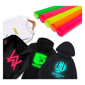 Factory Free Sample Easy Weed Luminous 3D Pu Htv Rolls Film Iron On Heat Transfer Vinyl For Tshirts