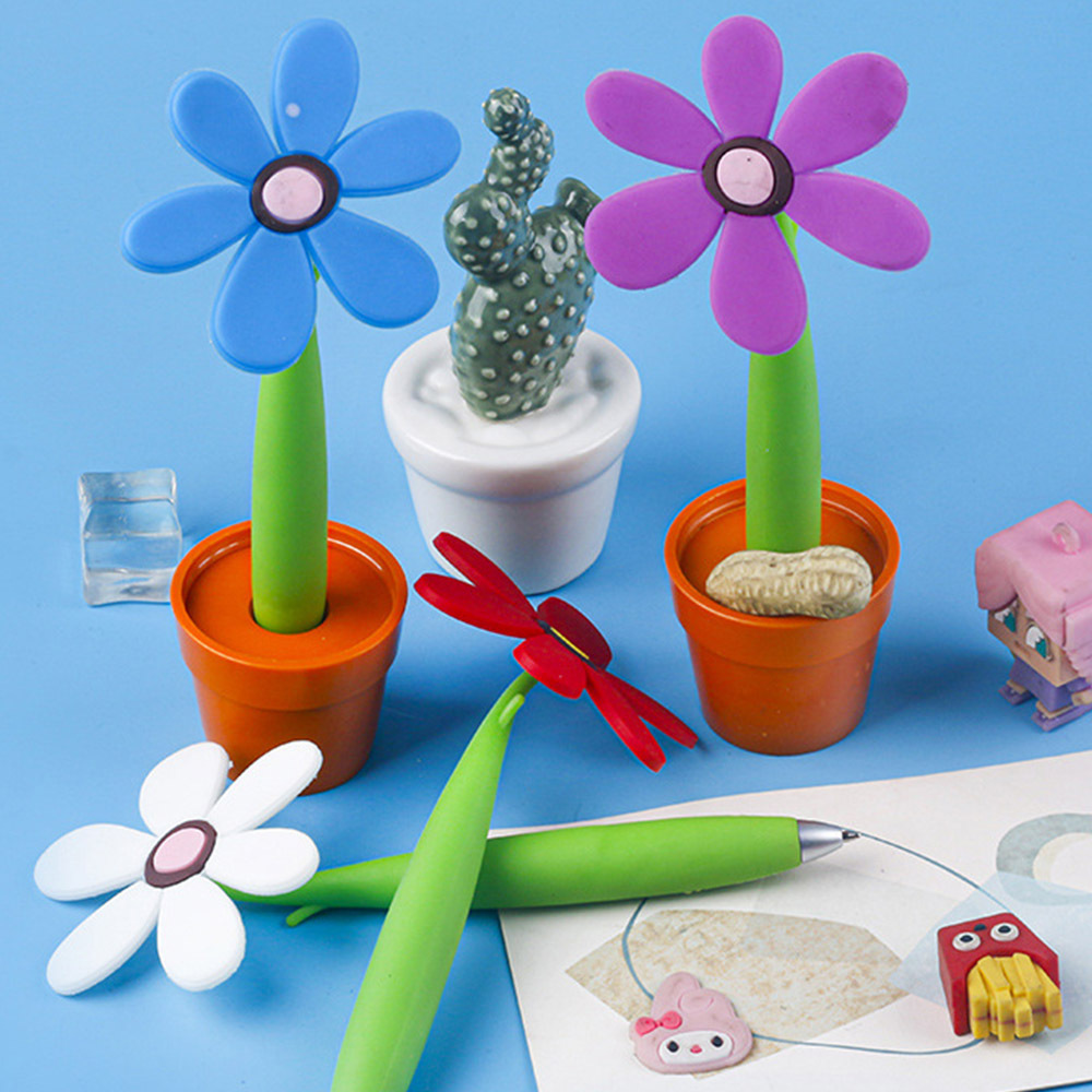 ACO Supplier Flowers Ballpoint Pen Cute Cartoon Novelty Desk Decoration Creative Gift