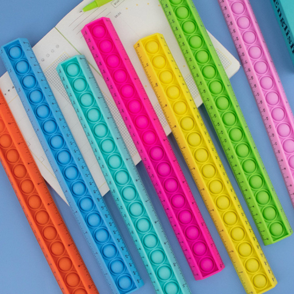 ACO Factory Scale Ruler Measuring Silicone Foldable Flexible Stress Relief Toy Design Custom