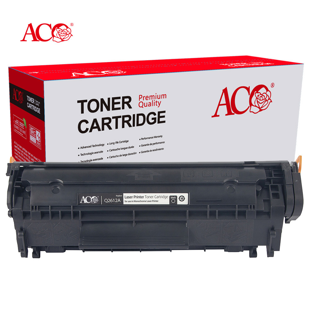 ACO Wholesale Toner Cartridge Q2612A 12A 2612 Q2612 FX 9 10 Universal Compatible For HP Laser Printer Premium Supplier