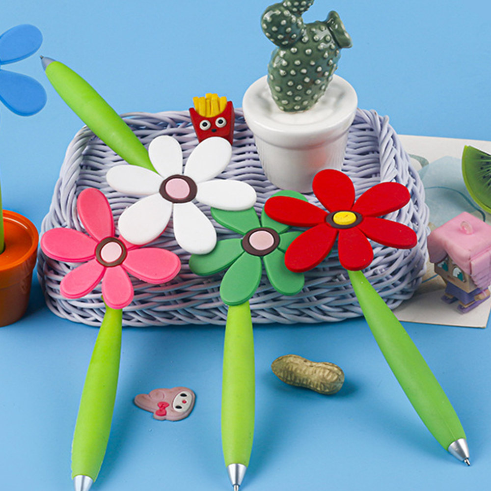 ACO Supplier Flowers Ballpoint Pen Cute Cartoon Novelty Desk Decoration Creative Gift