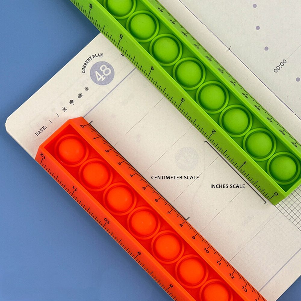 ACO Factory Scale Ruler Measuring Silicone Foldable Flexible Stress Relief Toy Design Custom