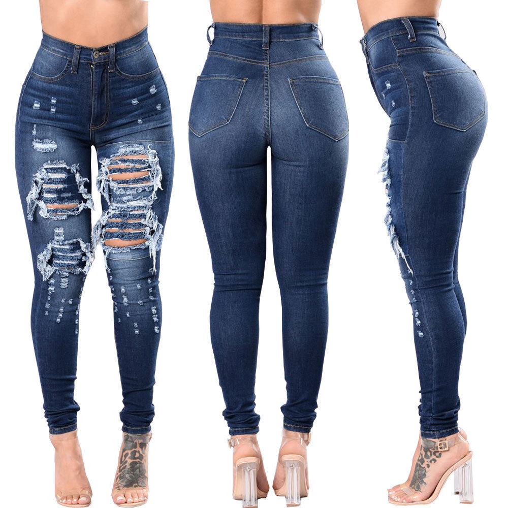 Wholesale Fashion Women Gender And Adults Age Group Woman Jeans Butt Lift Jeans Women