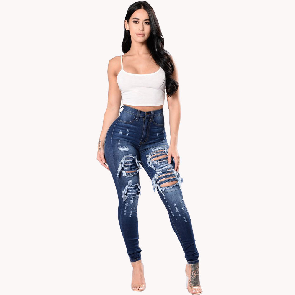 Wholesale Fashion Women Gender And Adults Age Group Woman Jeans Butt Lift Jeans Women