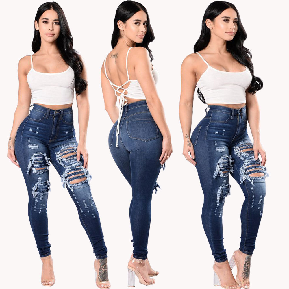 Wholesale Fashion Women Gender And Adults Age Group Woman Jeans Butt Lift Jeans Women