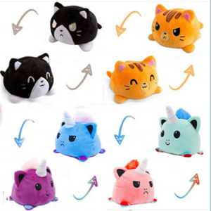 New Design Custom Cute Reversible Animals Plush Toys for Holiday Gifts with Surprise Price