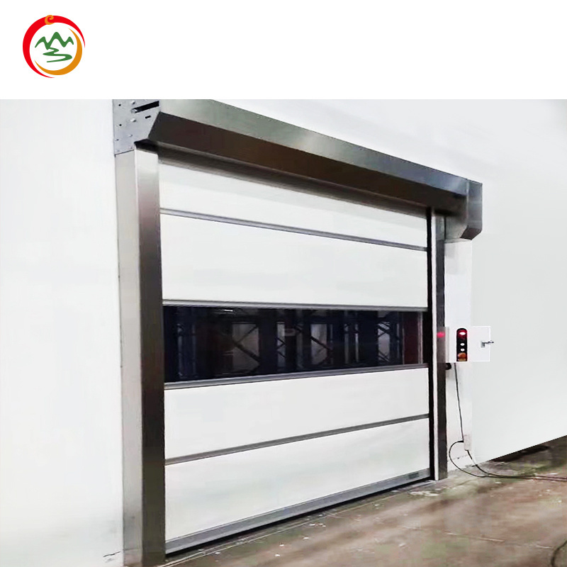 Automatic pvc plastic sliding door industrial fast rolling shutter door for warehouse