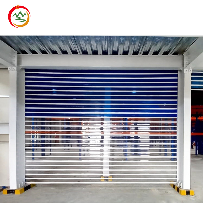 Commercial Polycarbonate Transparent Slat Roller Shutter Door