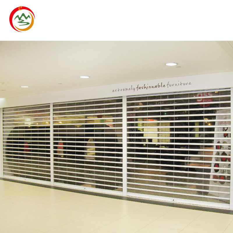 Commercial Polycarbonate Transparent Slat Roller Shutter Door